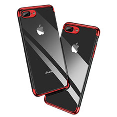 Coque Ultra Fine TPU Souple Transparente A12 pour Apple iPhone 7 Plus Rouge