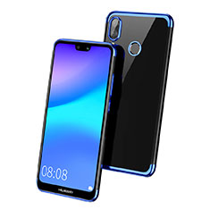 Coque Ultra Fine TPU Souple Transparente T02 pour Huawei Nova 3e Bleu