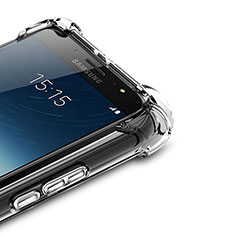 Coque Ultra Fine TPU Souple Transparente T02 pour Samsung Galaxy J7 Plus Clair