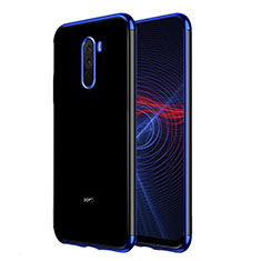 Coque Ultra Fine TPU Souple Transparente T02 pour Xiaomi Pocophone F1 Bleu