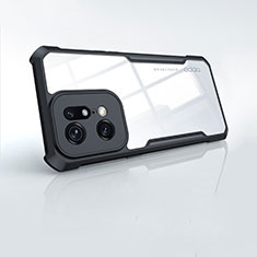Coque Ultra Fine TPU Souple Transparente T08 pour Oppo Find X5 Pro 5G Noir