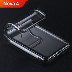 Coque Ultra Fine TPU Souple Transparente T15 pour Huawei Nova 4 Rouge