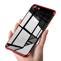 Coque Ultra Fine TPU Souple Transparente T19 pour Apple iPhone 8 Rouge