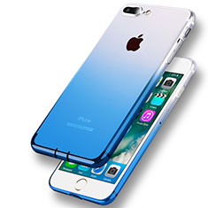 Coque Ultra Fine Transparente Souple Degrade G01 pour Apple iPhone 7 Plus Bleu