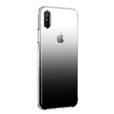 Coque Ultra Fine Transparente Souple Degrade pour Apple iPhone Xs Noir