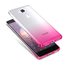 Coque Ultra Fine Transparente Souple Degrade pour Huawei GR5 Rose