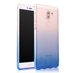 Coque Ultra Fine Transparente Souple Degrade pour Huawei Honor 6X Bleu