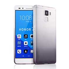 Coque Ultra Fine Transparente Souple Degrade pour Huawei Honor 7 Dual SIM Gris