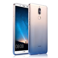 Coque Ultra Fine Transparente Souple Degrade pour Huawei Maimang 6 Bleu