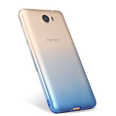 Coque Ultra Fine Transparente Souple Degrade pour Huawei Y5 II Y5 2 Bleu