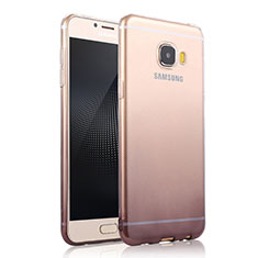 Coque Ultra Fine Transparente Souple Degrade pour Samsung Galaxy C5 SM-C5000 Gris
