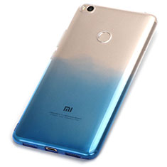 Coque Ultra Fine Transparente Souple Degrade pour Xiaomi Mi Max 2 Bleu
