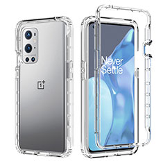 Coque Ultra Fine Transparente Souple Housse Etui 360 Degres Avant et Arriere Degrade JX1 pour OnePlus 9 Pro 5G Clair