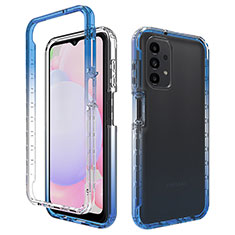 Coque Ultra Fine Transparente Souple Housse Etui 360 Degres Avant et Arriere Degrade JX1 pour Samsung Galaxy A13 4G Bleu