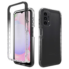 Coque Ultra Fine Transparente Souple Housse Etui 360 Degres Avant et Arriere Degrade JX1 pour Samsung Galaxy A13 4G Noir