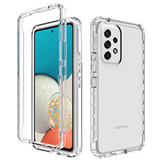 Coque Ultra Fine Transparente Souple Housse Etui 360 Degres Avant et Arriere Degrade JX1 pour Samsung Galaxy A53 5G Clair