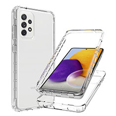 Coque Ultra Fine Transparente Souple Housse Etui 360 Degres Avant et Arriere Degrade JX1 pour Samsung Galaxy A72 4G Clair