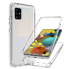 Coque Ultra Fine Transparente Souple Housse Etui 360 Degres Avant et Arriere Degrade JX1 pour Samsung Galaxy M40S Clair