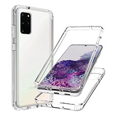 Coque Ultra Fine Transparente Souple Housse Etui 360 Degres Avant et Arriere Degrade JX1 pour Samsung Galaxy S20 Plus Clair