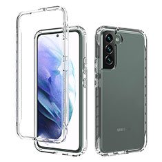 Coque Ultra Fine Transparente Souple Housse Etui 360 Degres Avant et Arriere Degrade M01 pour Samsung Galaxy S21 Plus 5G Clair