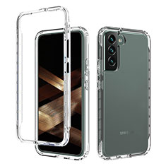 Coque Ultra Fine Transparente Souple Housse Etui 360 Degres Avant et Arriere Degrade M01 pour Samsung Galaxy S25 5G Clair