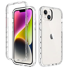 Coque Ultra Fine Transparente Souple Housse Etui 360 Degres Avant et Arriere Degrade pour Apple iPhone 14 Clair