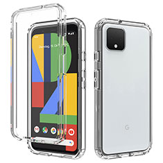 Coque Ultra Fine Transparente Souple Housse Etui 360 Degres Avant et Arriere Degrade pour Google Pixel 4 Clair