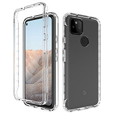 Coque Ultra Fine Transparente Souple Housse Etui 360 Degres Avant et Arriere Degrade pour Google Pixel 5a 5G Clair