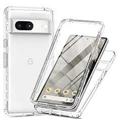 Coque Ultra Fine Transparente Souple Housse Etui 360 Degres Avant et Arriere Degrade pour Google Pixel 7a 5G Clair