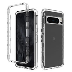 Coque Ultra Fine Transparente Souple Housse Etui 360 Degres Avant et Arriere Degrade pour Google Pixel 8 Pro 5G Clair