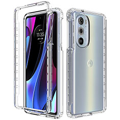 Coque Ultra Fine Transparente Souple Housse Etui 360 Degres Avant et Arriere Degrade pour Motorola Moto Edge 30 Pro 5G Clair