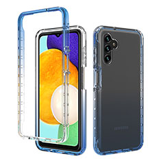 Coque Ultra Fine Transparente Souple Housse Etui 360 Degres Avant et Arriere Degrade pour Samsung Galaxy A04s Bleu