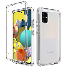 Coque Ultra Fine Transparente Souple Housse Etui 360 Degres Avant et Arriere Degrade pour Samsung Galaxy A51 4G Clair