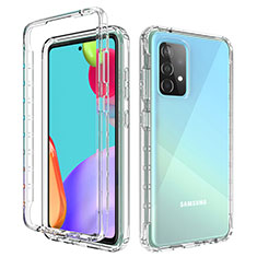 Coque Ultra Fine Transparente Souple Housse Etui 360 Degres Avant et Arriere Degrade pour Samsung Galaxy A52 4G Clair