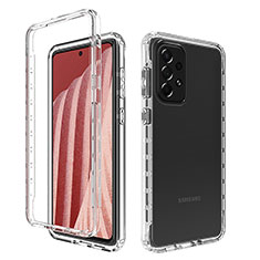 Coque Ultra Fine Transparente Souple Housse Etui 360 Degres Avant et Arriere Degrade pour Samsung Galaxy A73 5G Clair