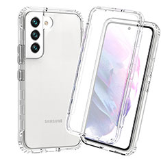 Coque Ultra Fine Transparente Souple Housse Etui 360 Degres Avant et Arriere Degrade pour Samsung Galaxy S21 Plus 5G Clair