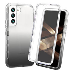 Coque Ultra Fine Transparente Souple Housse Etui 360 Degres Avant et Arriere Degrade pour Samsung Galaxy S25 Plus 5G Noir