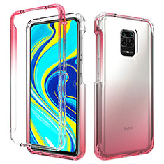 Coque Ultra Fine Transparente Souple Housse Etui 360 Degres Avant et Arriere Degrade pour Xiaomi Poco M2 Pro Rouge