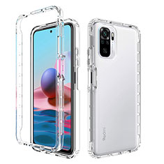 Coque Ultra Fine Transparente Souple Housse Etui 360 Degres Avant et Arriere Degrade pour Xiaomi Redmi Note 10S 4G Clair