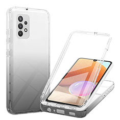 Coque Ultra Fine Transparente Souple Housse Etui 360 Degres Avant et Arriere Degrade ZJ1 pour Samsung Galaxy A32 5G Noir