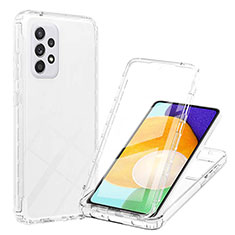 Coque Ultra Fine Transparente Souple Housse Etui 360 Degres Avant et Arriere Degrade ZJ1 pour Samsung Galaxy A52 4G Clair