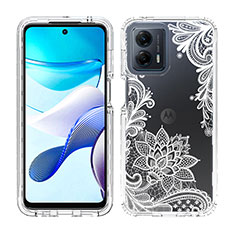 Coque Ultra Fine Transparente Souple Housse Etui 360 Degres Avant et Arriere JX1 pour Motorola Moto G 5G (2023) Blanc