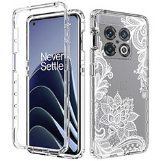 Coque Ultra Fine Transparente Souple Housse Etui 360 Degres Avant et Arriere JX1 pour OnePlus 10 Pro 5G Blanc