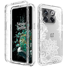 Coque Ultra Fine Transparente Souple Housse Etui 360 Degres Avant et Arriere JX1 pour OnePlus 10T 5G Blanc