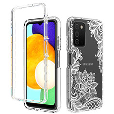 Coque Ultra Fine Transparente Souple Housse Etui 360 Degres Avant et Arriere JX4 pour Samsung Galaxy M02s Blanc