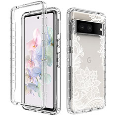 Coque Ultra Fine Transparente Souple Housse Etui 360 Degres Avant et Arriere pour Google Pixel 7 5G Blanc