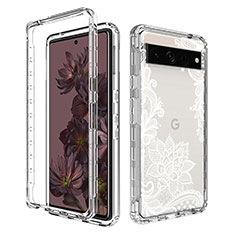 Coque Ultra Fine Transparente Souple Housse Etui 360 Degres Avant et Arriere pour Google Pixel 7 Pro 5G Blanc