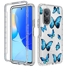 Coque Ultra Fine Transparente Souple Housse Etui 360 Degres Avant et Arriere pour Huawei Honor 50 SE 5G Bleu