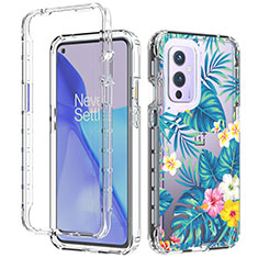 Coque Ultra Fine Transparente Souple Housse Etui 360 Degres Avant et Arriere pour OnePlus 9 5G Bleu Ciel