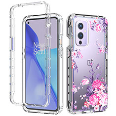 Coque Ultra Fine Transparente Souple Housse Etui 360 Degres Avant et Arriere pour OnePlus 9 5G Rose